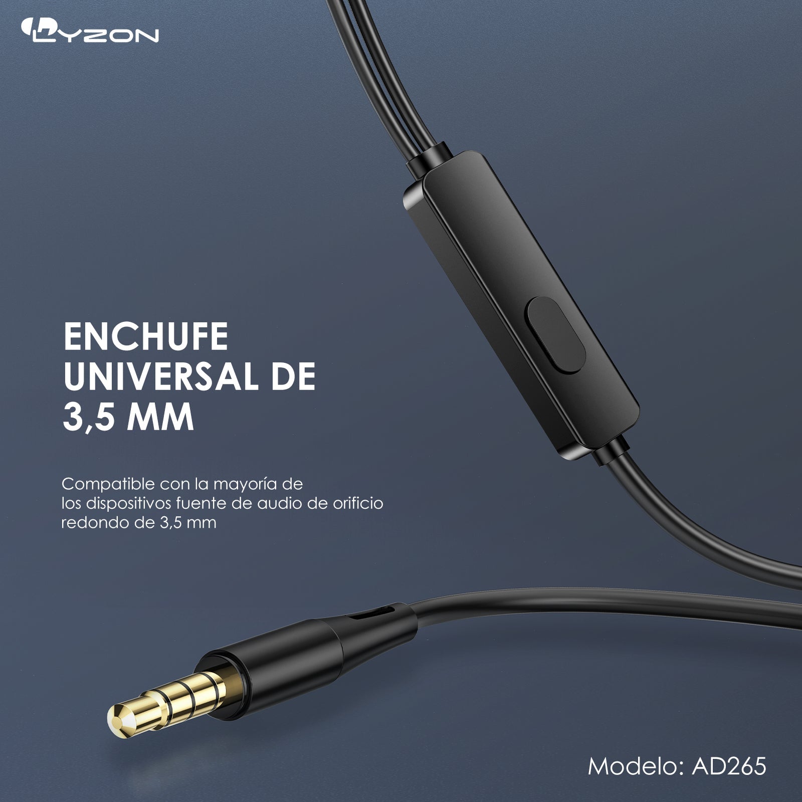 Audifono 3.5MM AD265 - Mishop Mexico