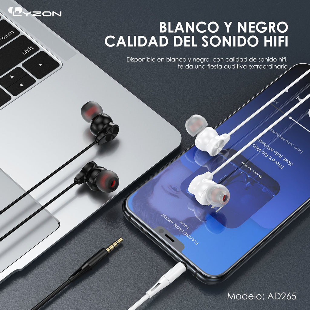 Audifono 3.5MM AD265 - Mishop Mexico