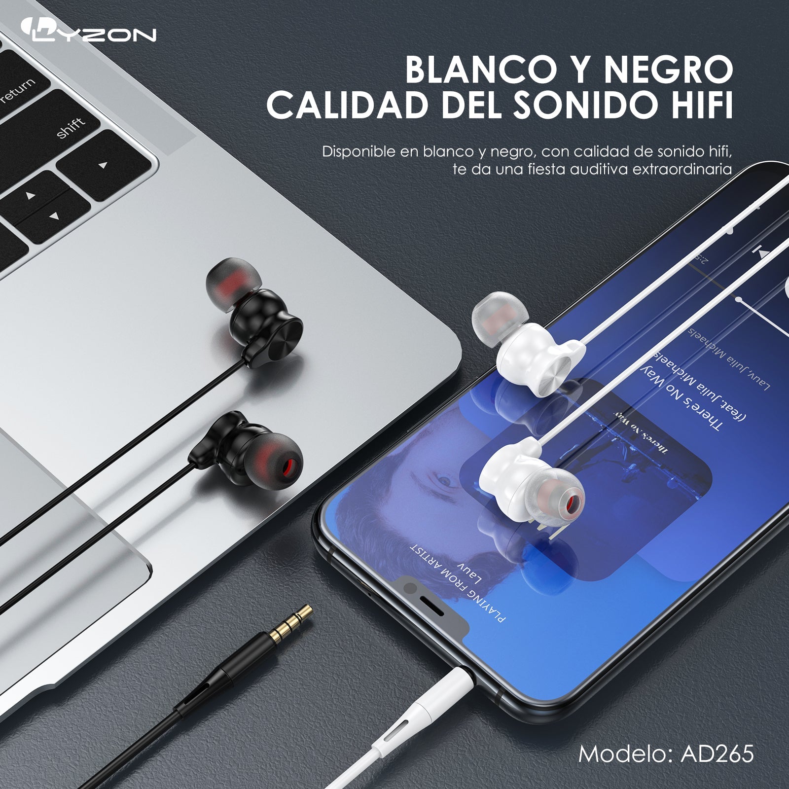 Audifono 3.5MM AD265 - Mishop Mexico