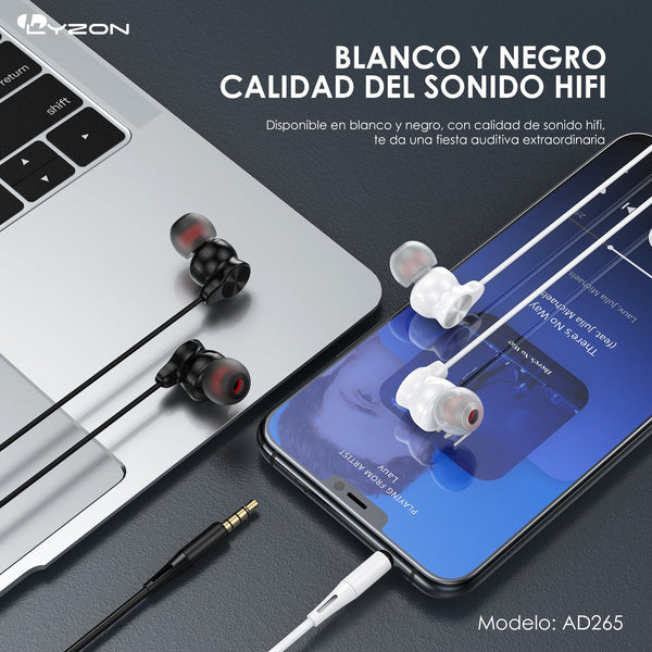 Audifono 3.5MM AD265 - Mishop Mexico
