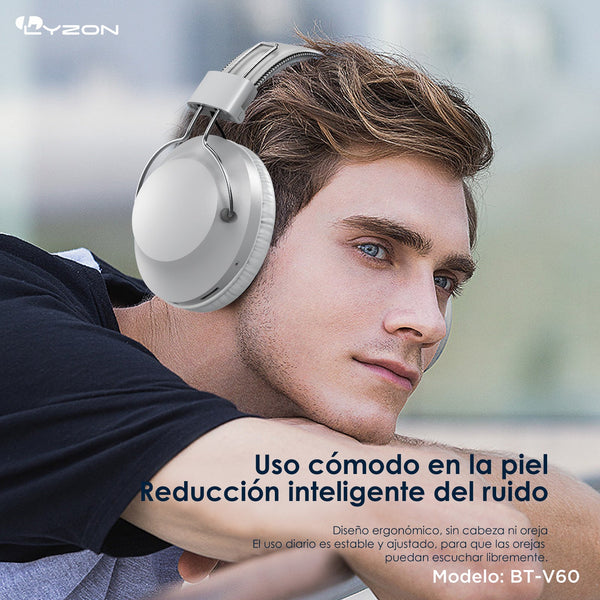 Audífono De Diadema Bluetooth BT-V60 LYZON