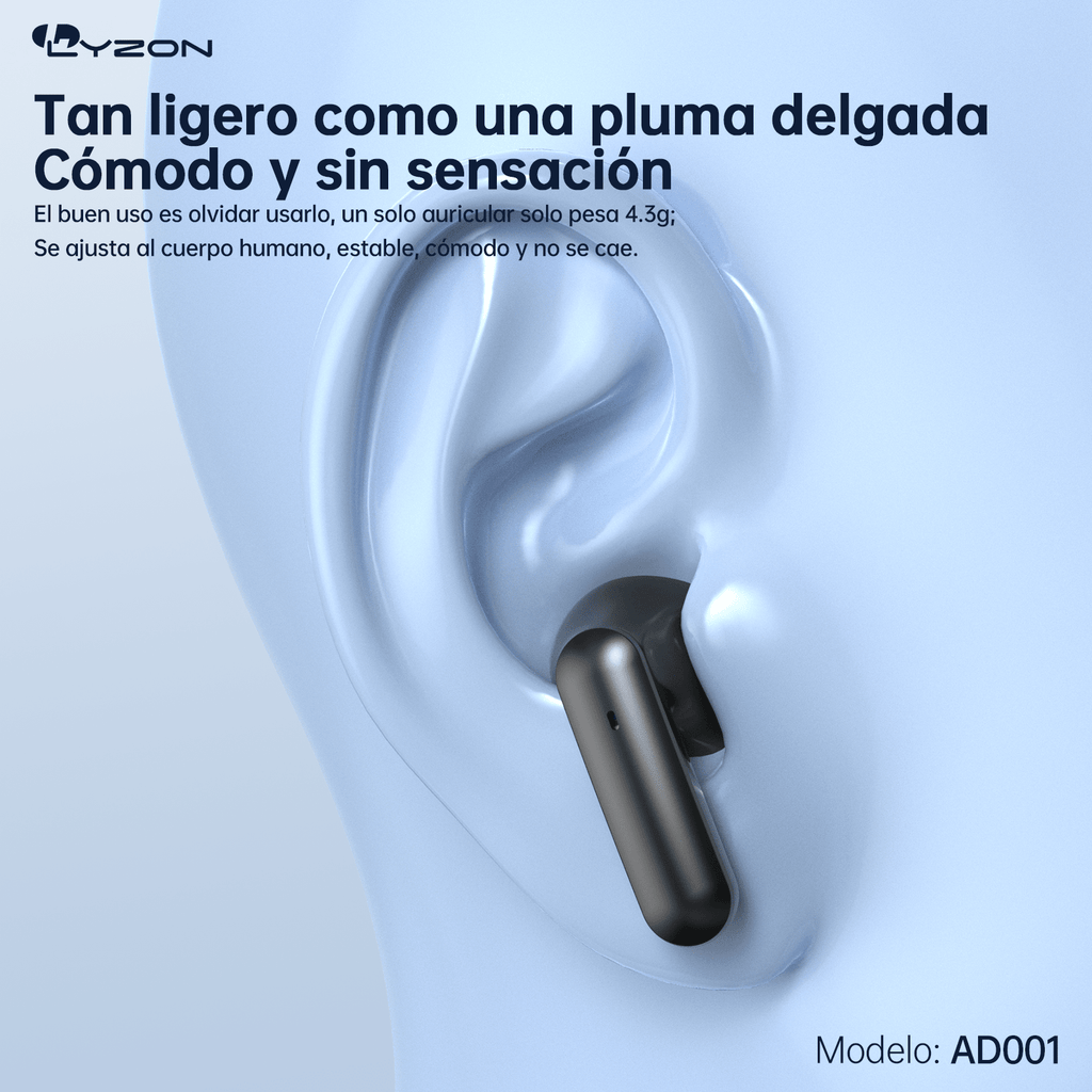 Audífono inalámbrico, bluetooth AD001 - Mishop Mexico