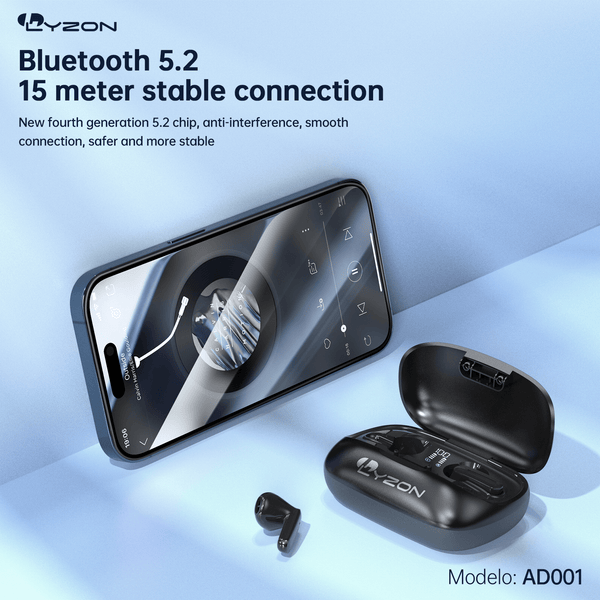 Audífono inalámbrico, bluetooth AD001 - Mishop Mexico