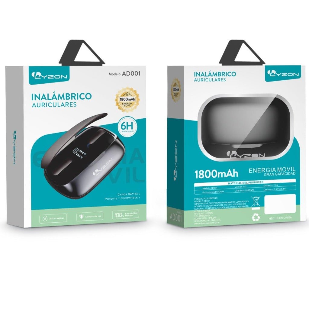 Audífono inalámbrico, bluetooth AD001 - Mishop Mexico Imagen principal del producto