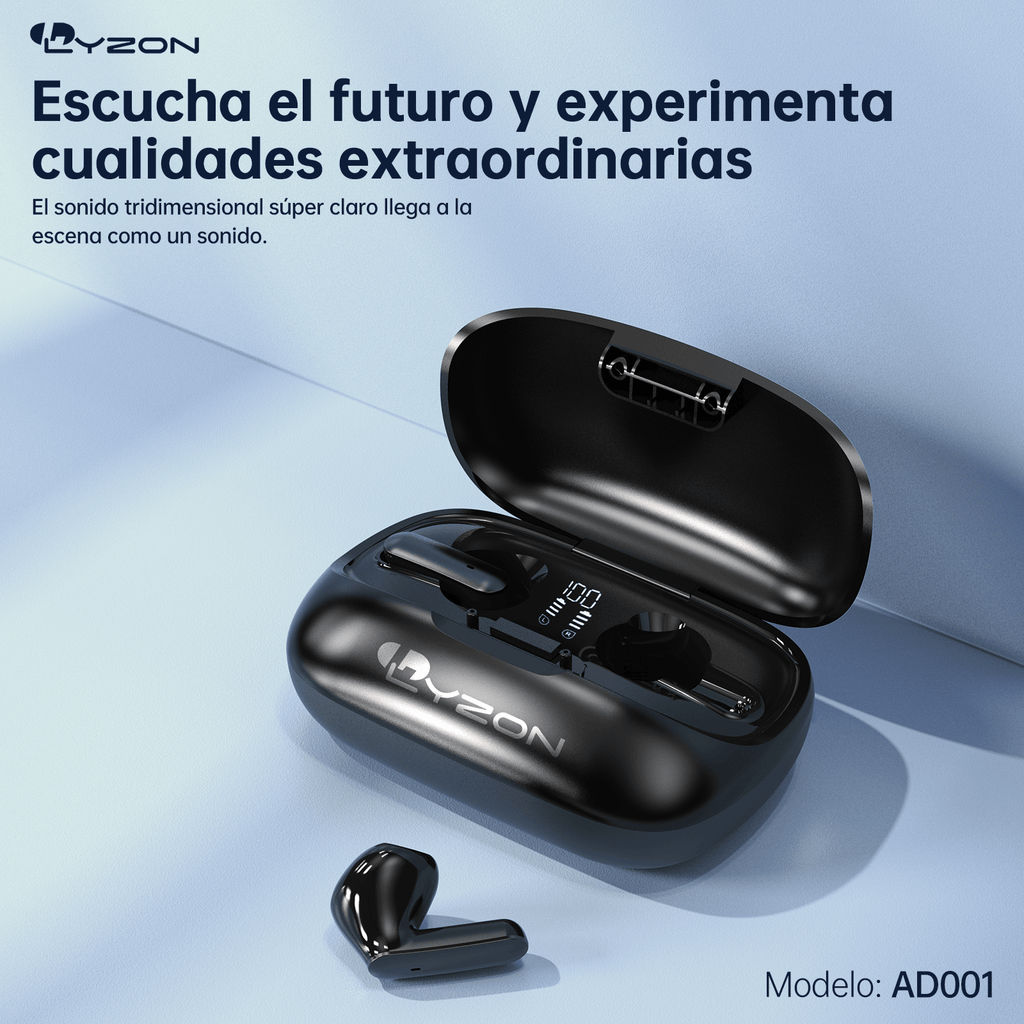 Audífono inalámbrico, bluetooth AD001 - Mishop Mexico