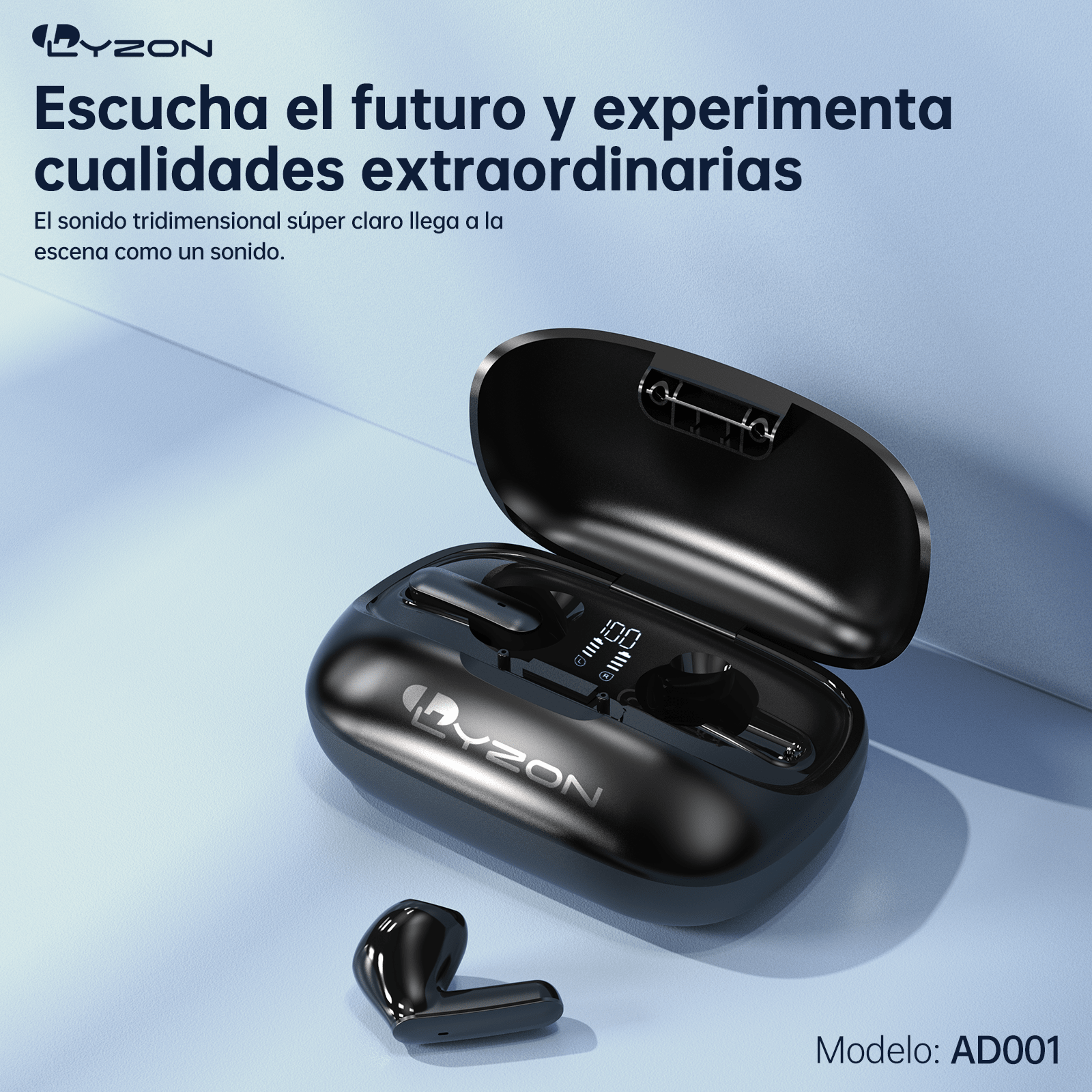 Audífono inalámbrico, bluetooth AD001 - Mishop Mexico