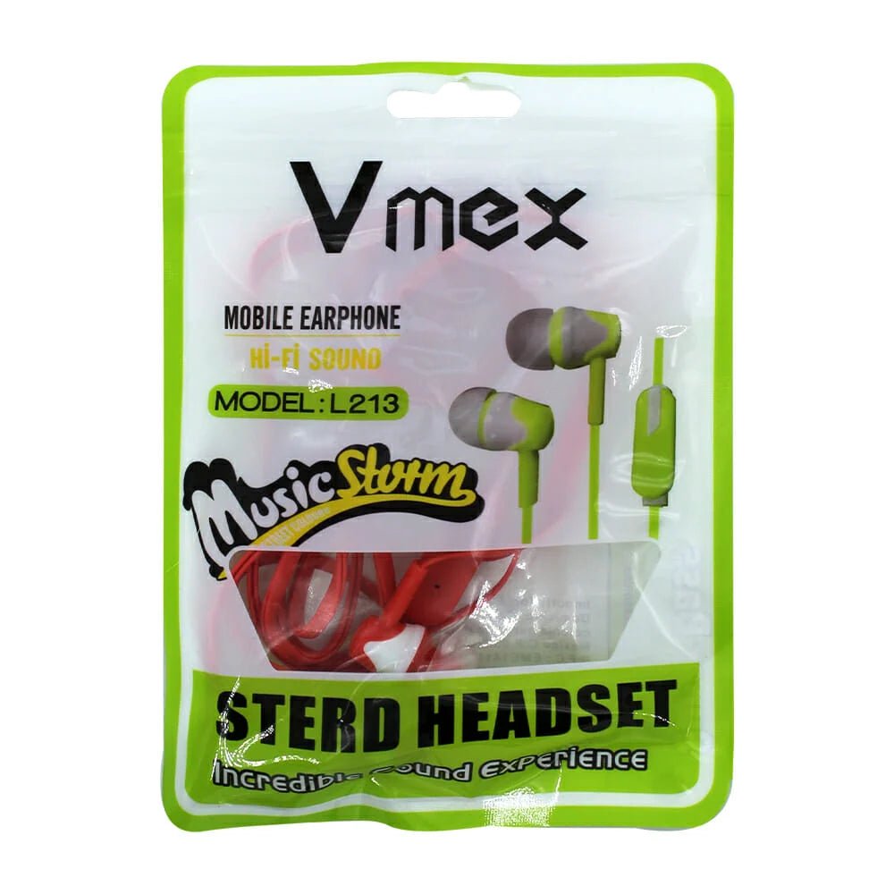 Audífonos alámbricos vmex con micrófono, almohadillas de silicona y entrada jack 3.5mm, variedad de colores / l213 - Mishop Mexico Imagen principal del producto