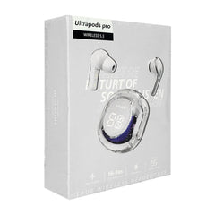 Audífonos bluetooth inalámbricos con estuche de carga transparente y luces rgb / ultrapods pro 5.3 - st - w127 - Mishop Mexico