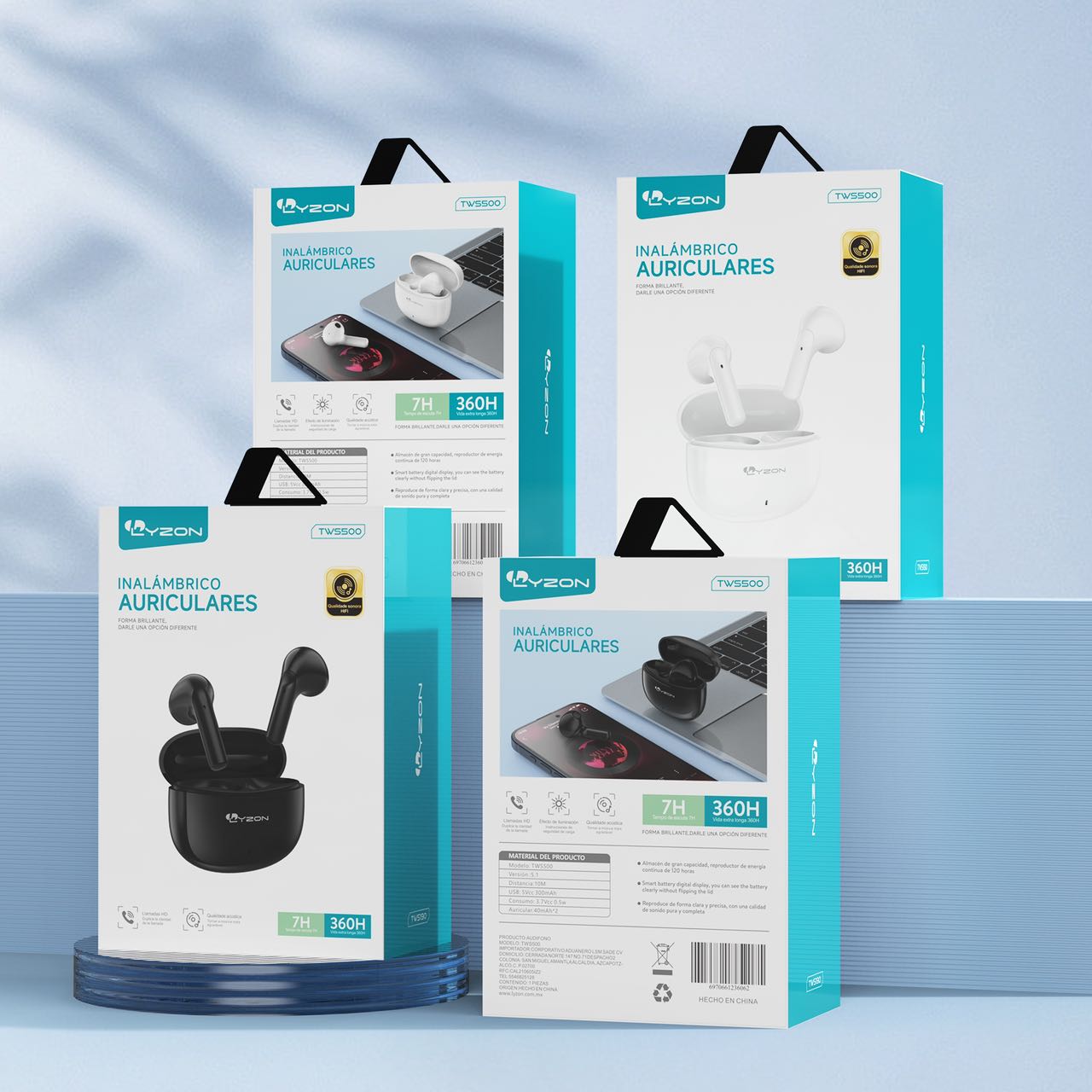 Audifonos Bluetooth LYZON TWS500 - Mishop Mexico