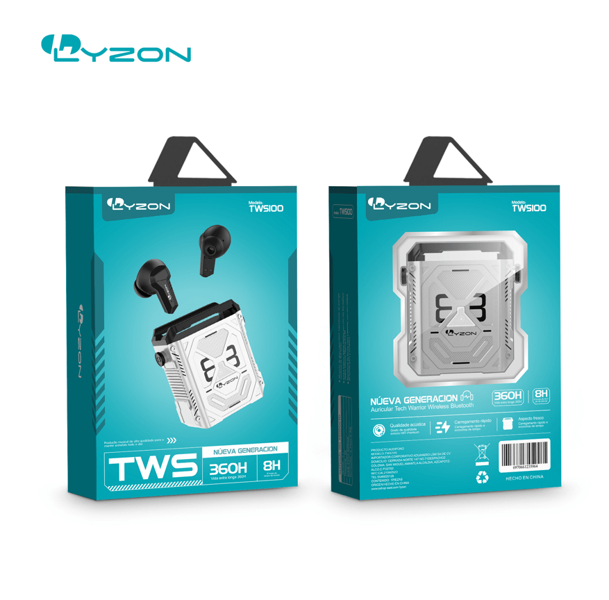 Audífonos Gamer Bluetooth TWS100 - Mishop Mexico Imagen principal del producto