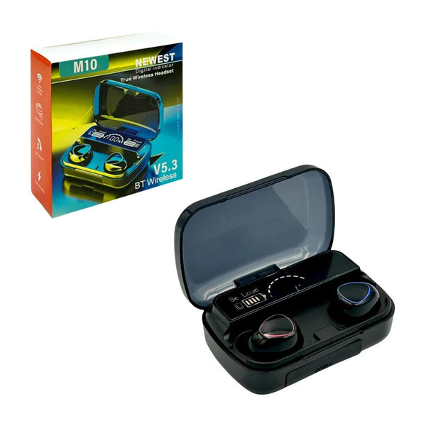Audífonos inalámbricos bluetooth 5.3, con estuche de carga indicador de batería - TR - 6017 - Mishop Mexico