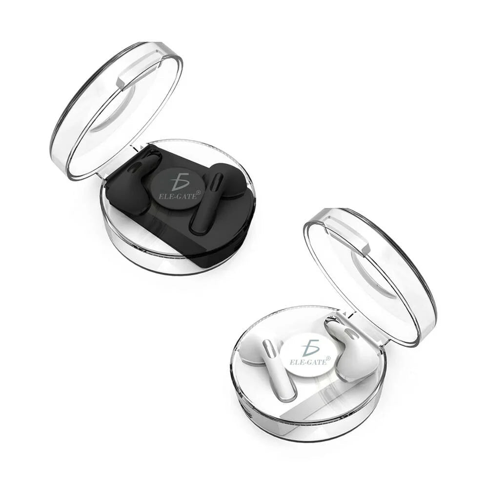 Audífonos inalámbricos bluetooth ele - gate con estuche transparente de carga, variedad de colores / ear.bt.q37 - Mishop Mexico Imagen principal del producto