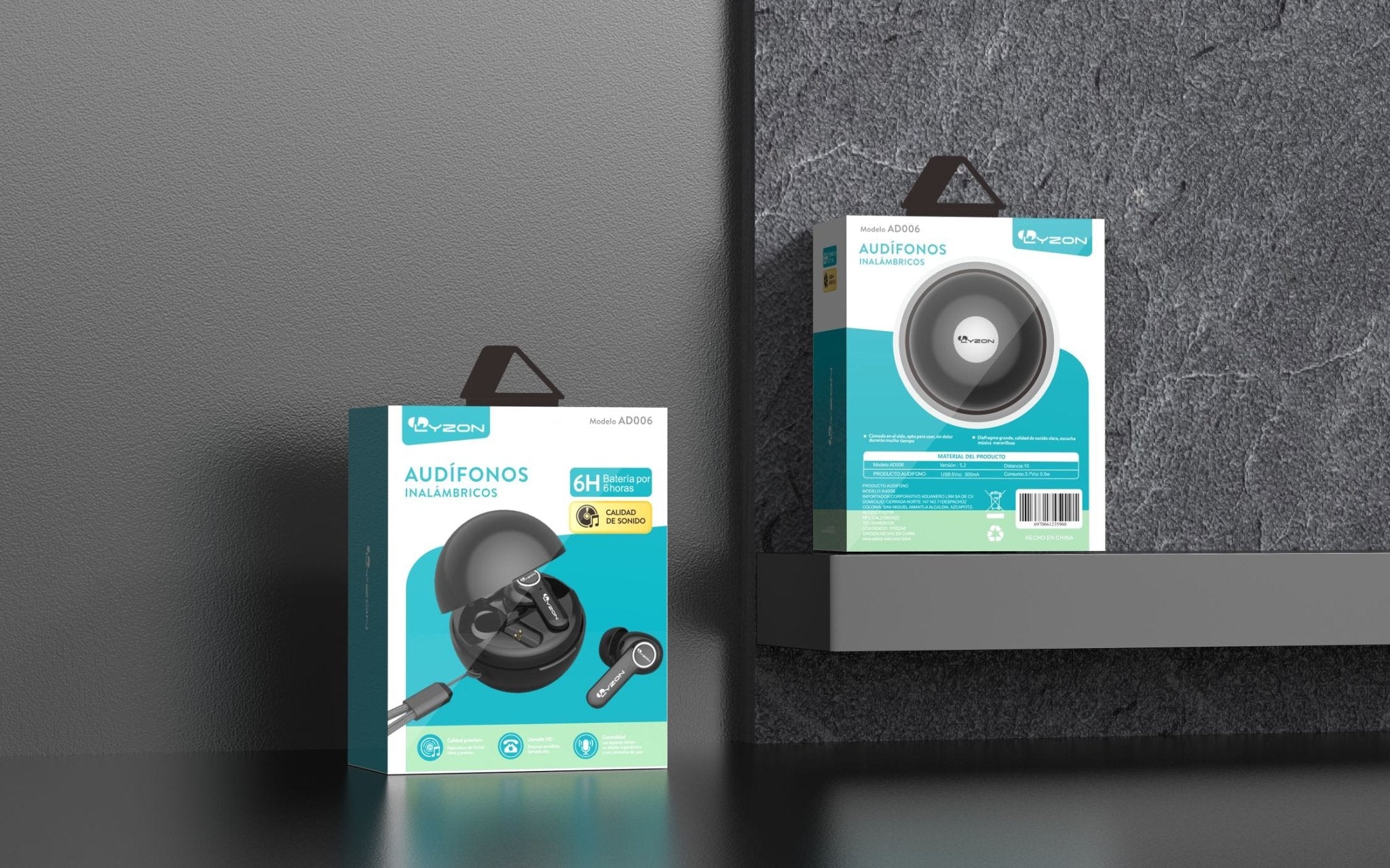Audífonos Inalámbricos Increíble Diseño Tipo C AD006