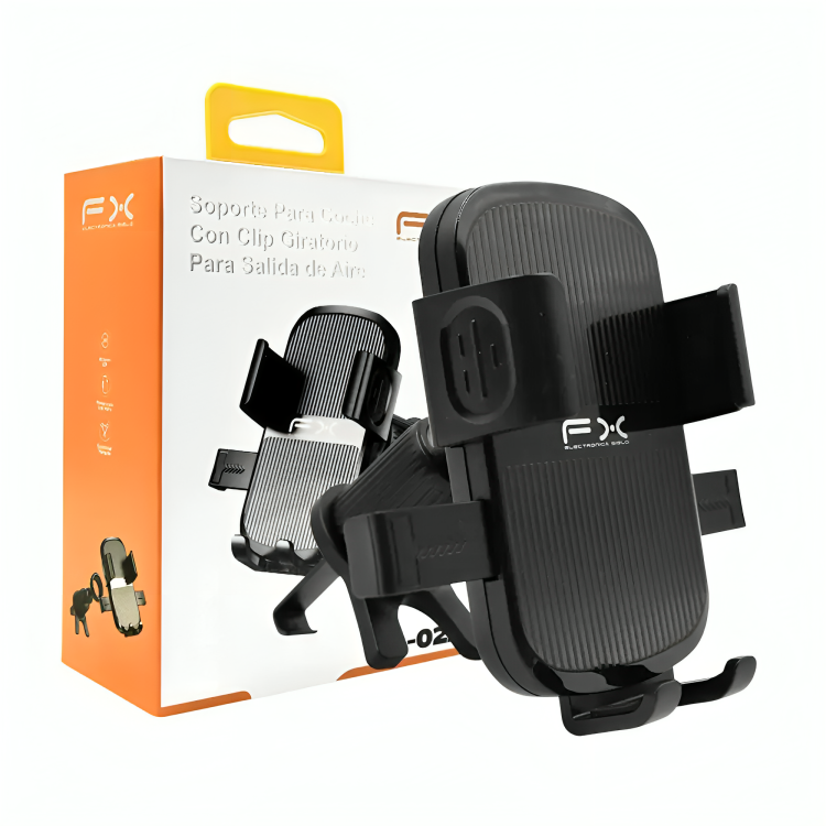 Soporte de celular fx ajustable con sujetador para ventilación de carro / ba-022
