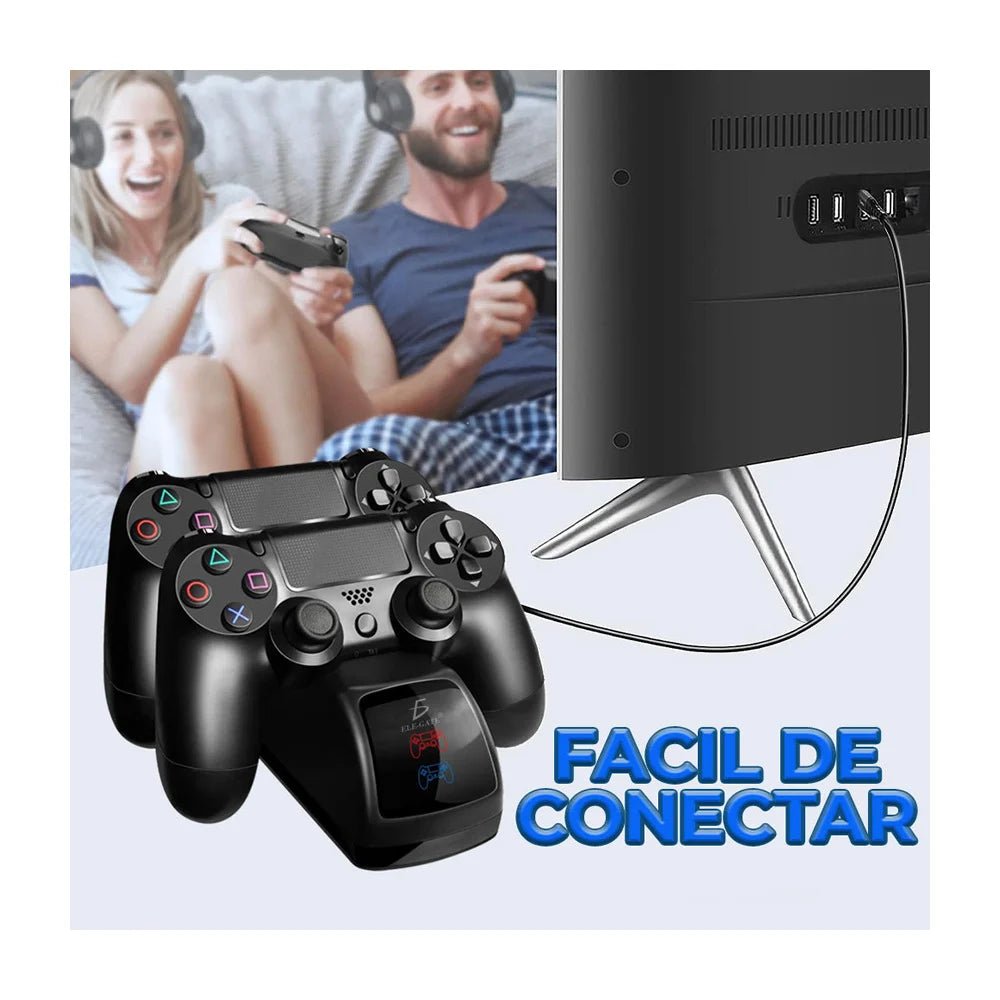 Base para cargar controles dualshock de playstation - CH.GM.P4 - Mishop Mexico