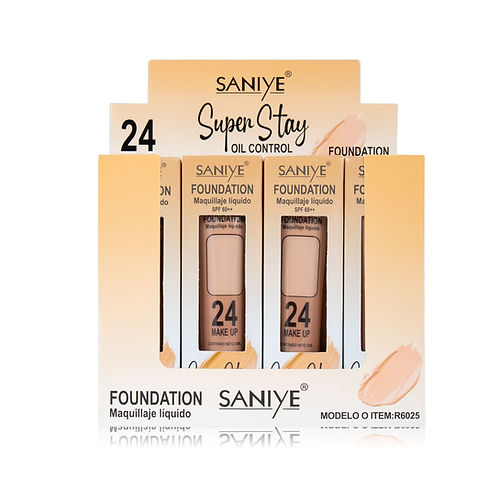 (12 pzas) Maquillaje Líquido R6025 SANIYE Imagen principal del producto
