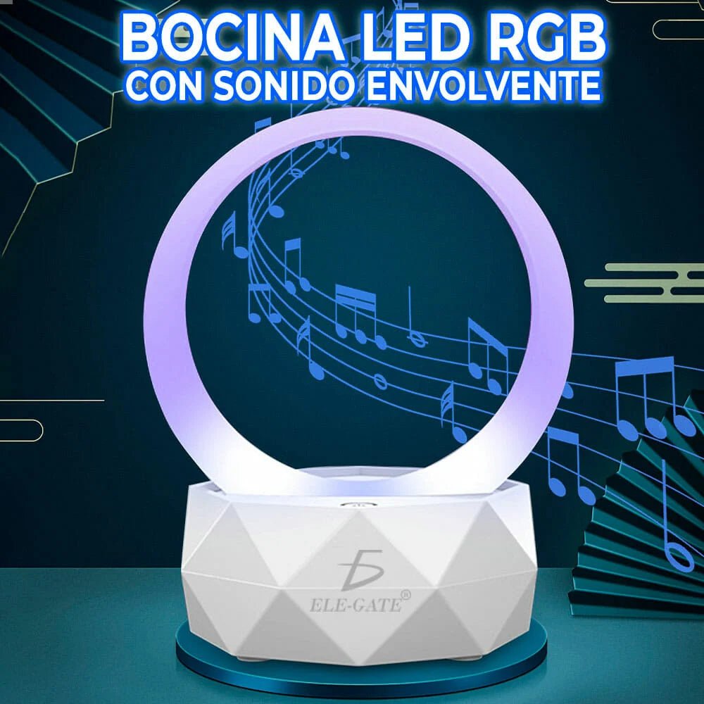 Bocina bluetooth con luz led rgb y sonido envolvente - bc.ly - y1 - Mishop Mexico