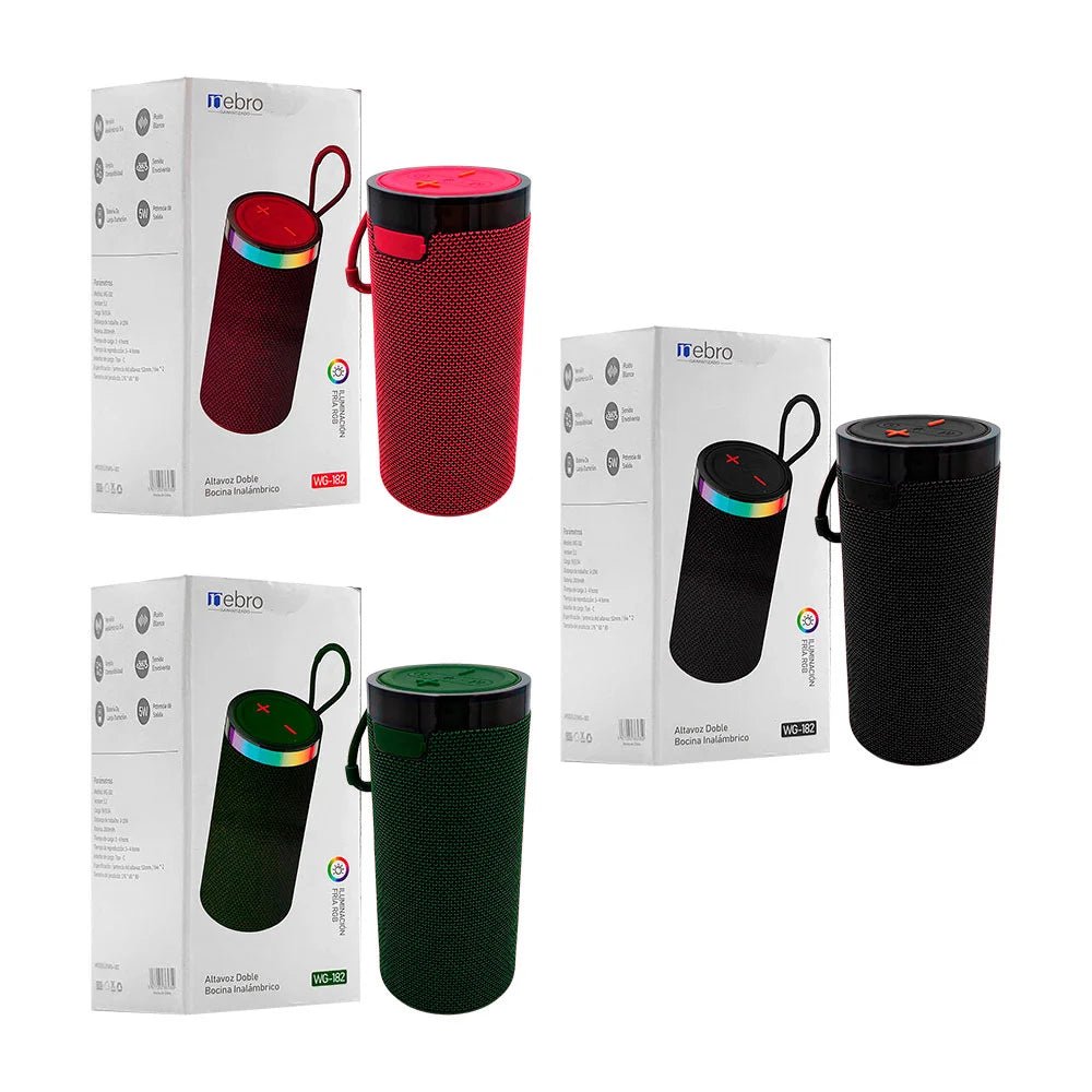 bocina cilindro pilar de doble altavoz y sonido envolvente - WG - 182 - Mishop Mexico Imagen principal del producto
