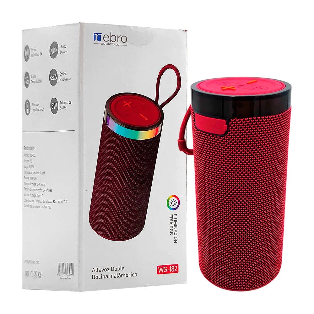 bocina cilindro pilar de doble altavoz y sonido envolvente - WG - 182 - Mishop Mexico
