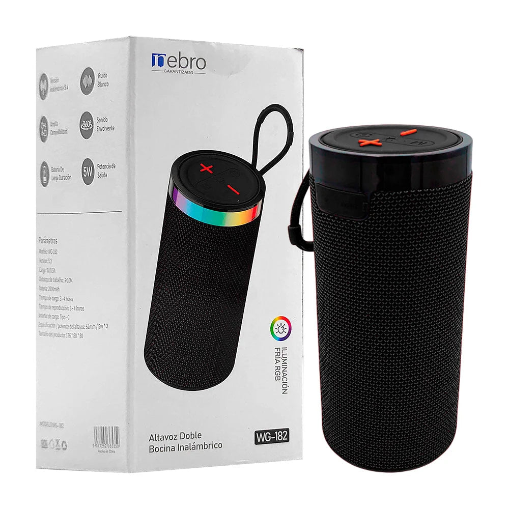 bocina cilindro pilar de doble altavoz y sonido envolvente - WG - 182 - Mishop Mexico