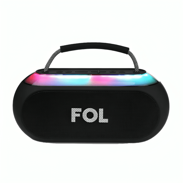 Bocina fol ovalada, puerto tf, usb y radio fm, sonido estéreo FS - S621 - Mishop Mexico