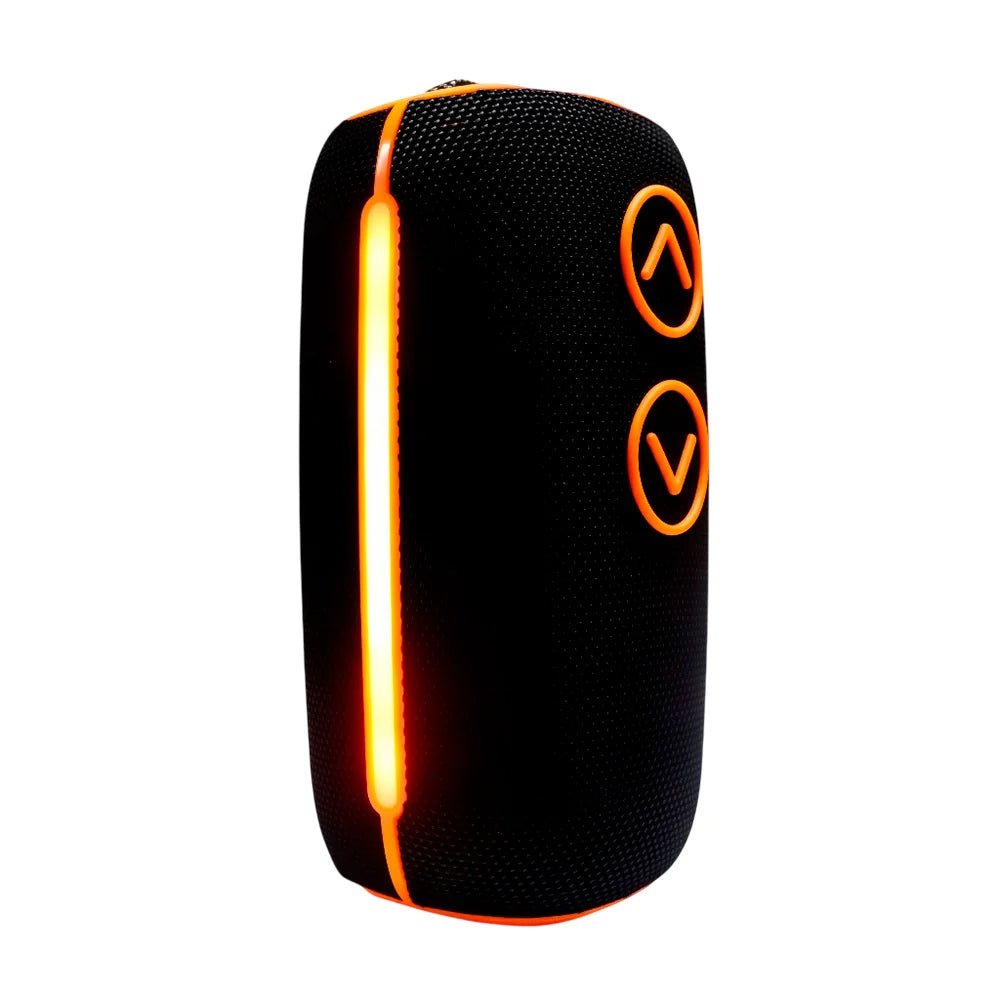 Bocina inalámbrica bluetooth cilíndrica, sonido 360 envolvente, puerto auxiliar, usb y tf + luz rgb - BS - X32 - Mishop Mexico