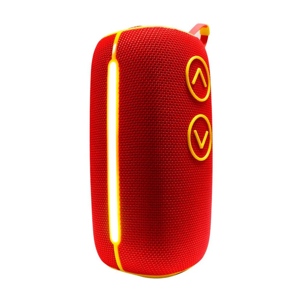 Bocina inalámbrica bluetooth cilíndrica, sonido 360 envolvente, puerto auxiliar, usb y tf + luz rgb - BS - X32 - Mishop Mexico