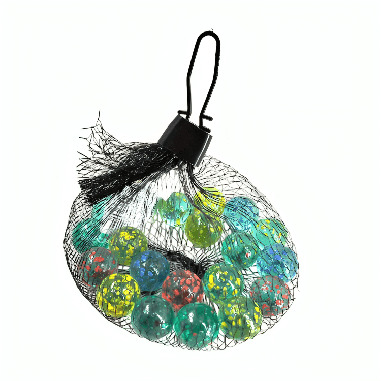 Bolsa tipo costal, 20 cánicas diseño transparente con puntos de colores, surtido - Mishop Mexico Imagen principal del producto