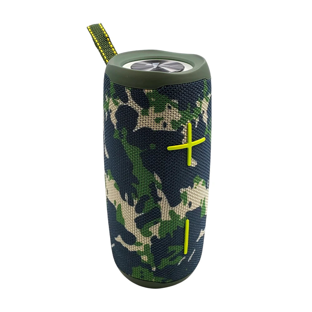 Bocina inalámbrica, cilíndrica con puerto tf, auxiliar y usb, sonido 360 y rgb - BS-X29