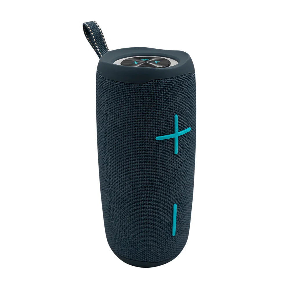 Bocina inalámbrica, cilíndrica con puerto tf, auxiliar y usb, sonido 360 y rgb - BS-X29