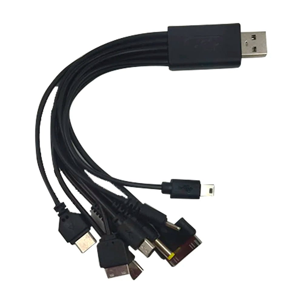Cable 10 en 1 con variedad de entradas para carga, 20cm - ch.10 - Mishop Mexico