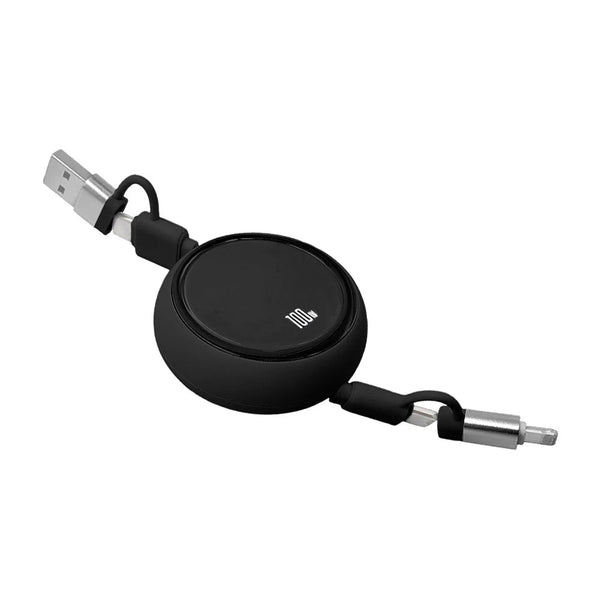 Cable 4 en 1 de 100w extendible asta 1m de largo con puertos intercambiables - C440W - Mishop Mexico