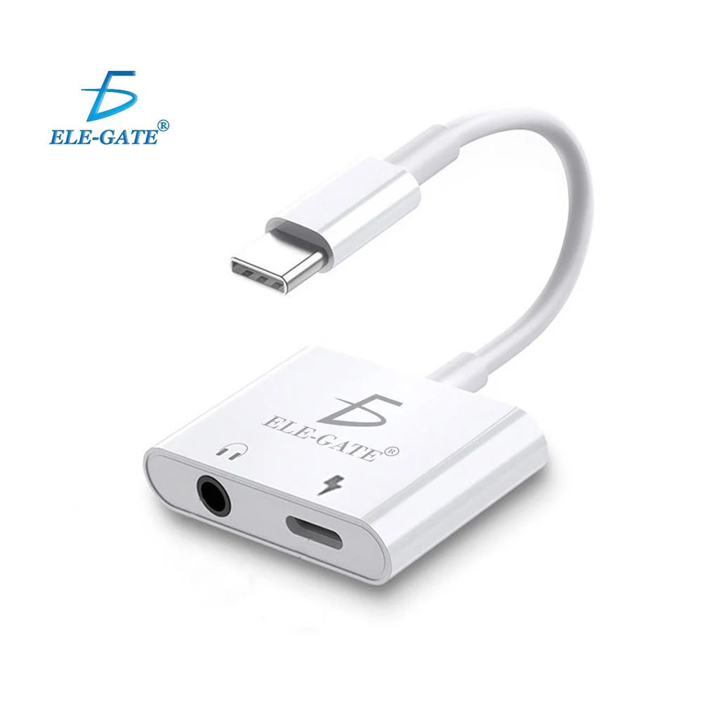 Cable adaptador de auriculares 2 en 1 con cable tipo c + puerto jack 3.5mm y tipo c - wi.jbc039 - Mishop Mexico Imagen principal del producto
