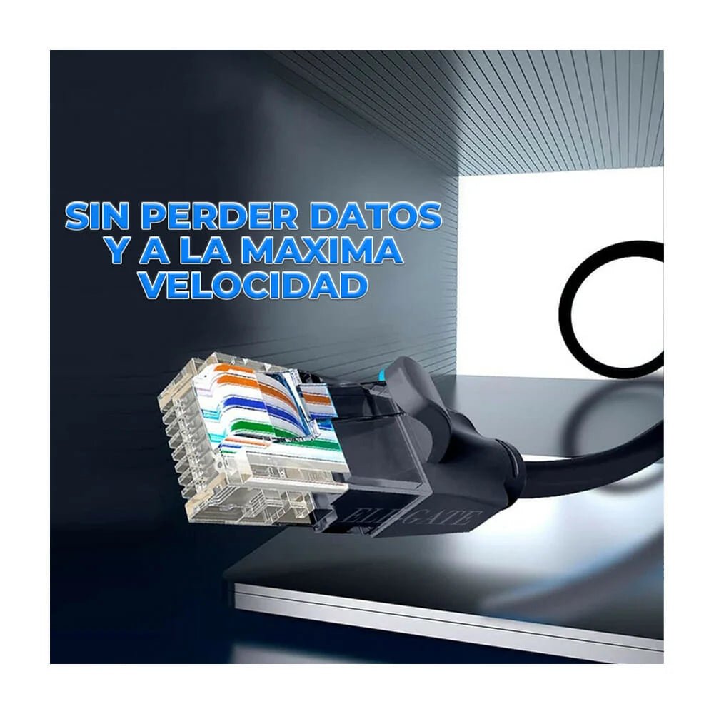 Cable color negro ele-gate Cat7 vention RJ45 ethernet utp de 1 metro - wi.175 - Mishop Mexico