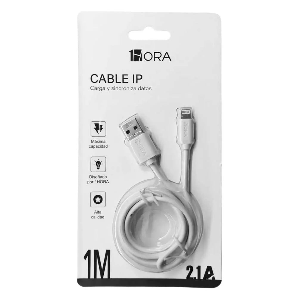 Cable con entrada iphone 2.1a 1hora - cab179 - Mishop Mexico Imagen principal del producto