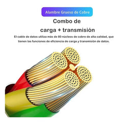 Cable con entrada iphone 2.1a 1hora - cab179 - Mishop Mexico