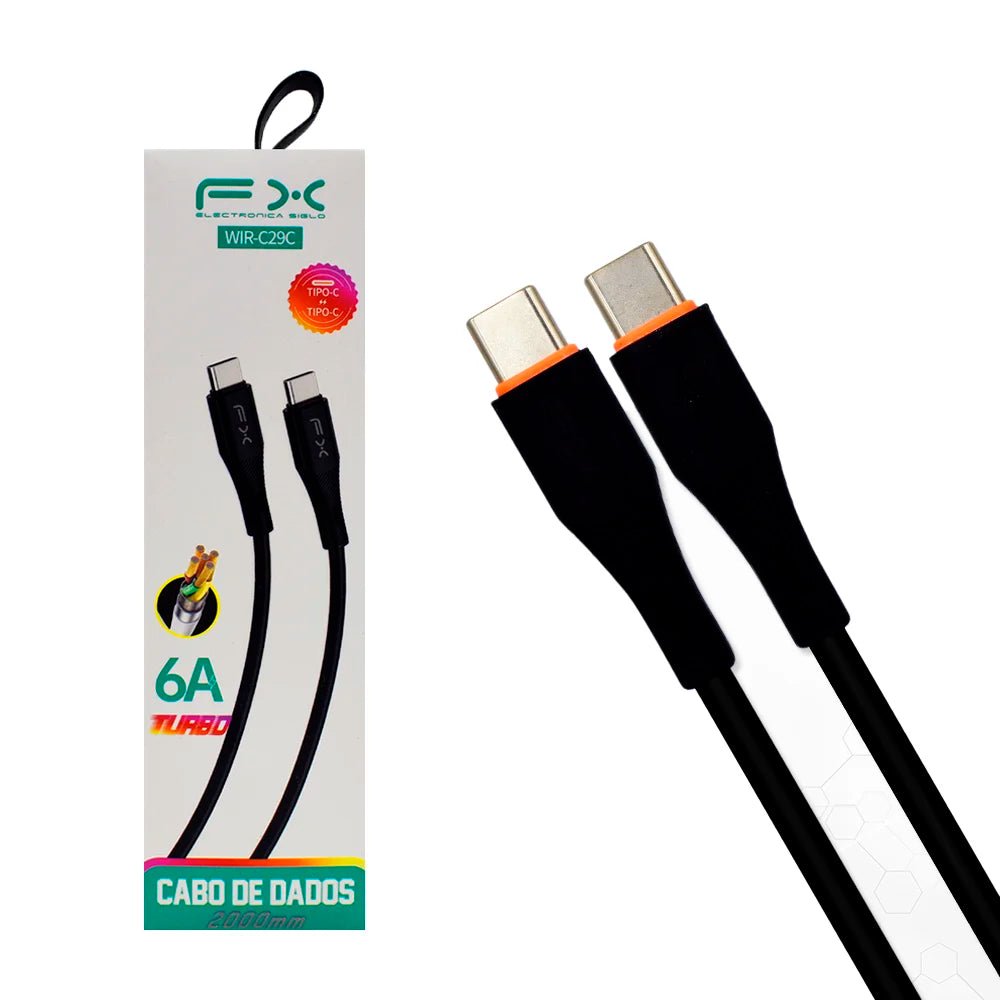 Cable de datos y carga fx tipo c -tipo c, 6a turbo, 2000mm / cabo de dados - WIR-C29C - Mishop Mexico Imagen principal del producto