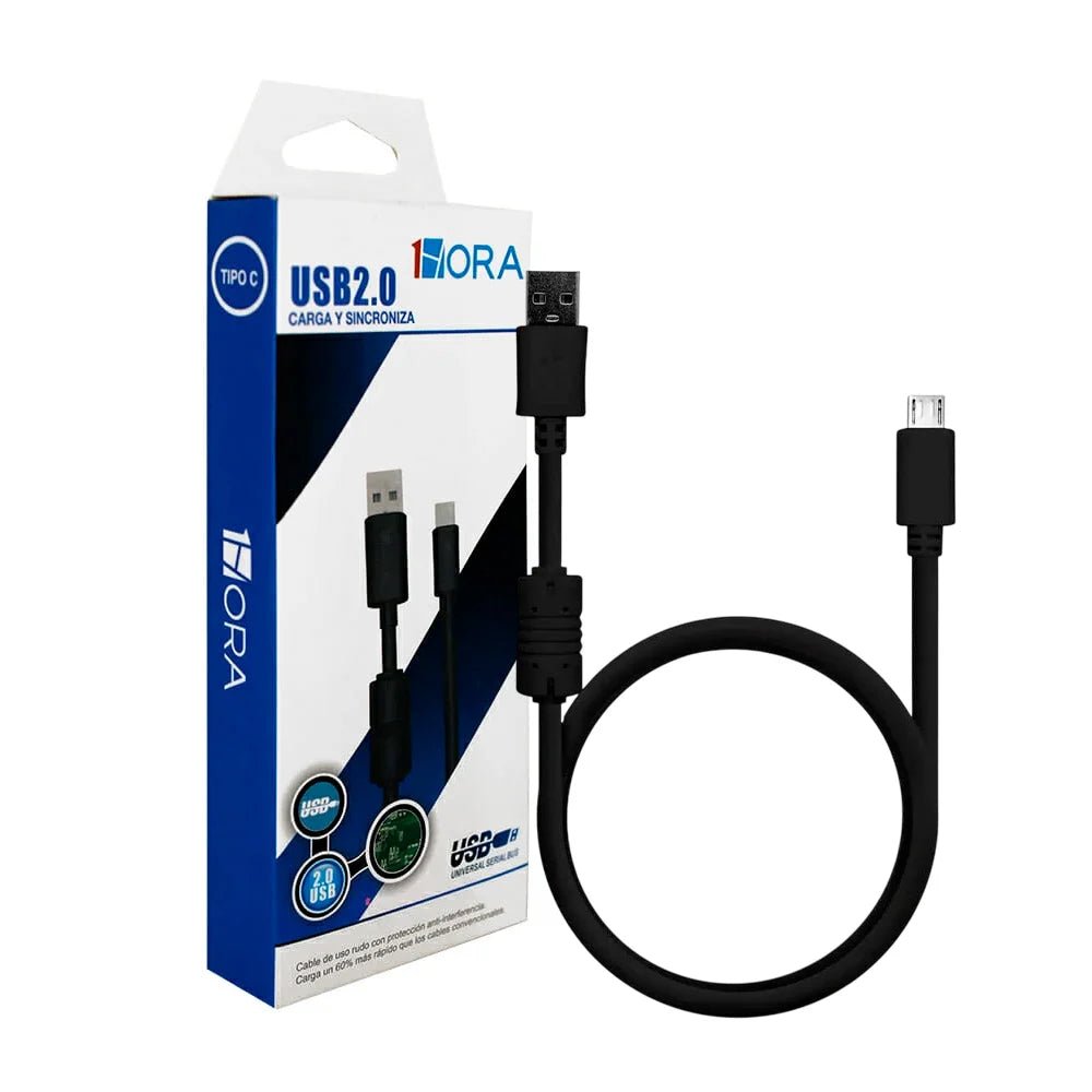 Cable usb 2.0 a tipo c 1hora, variedad de colores - cab150 - Mishop Mexico Imagen principal del producto