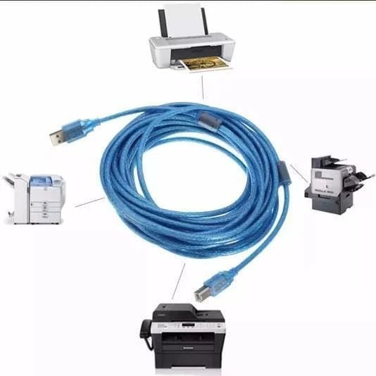 Cable Usb A B Macho 10M Impresora Escaner Multifuncional - WI.19.10 - Mishop Mexico