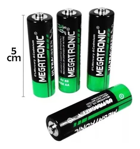 Caja con 24 pilas megatronic doble a, 6 blísters con 4 pilas - 36 - Mishop Mexico