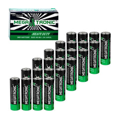 Caja con 24 pilas megatronic doble a, 6 blísters con 4 pilas - 36 - Mishop Mexico