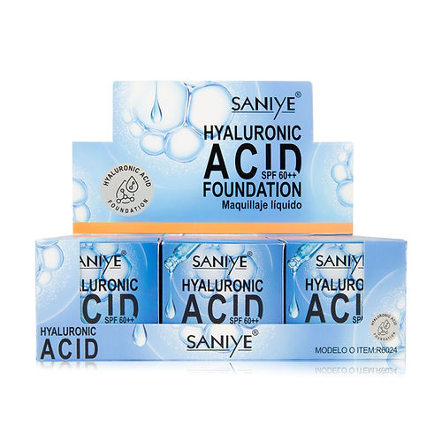 (6 pzas) Maquillaje Líquido con ácido hialurónico r6024 SANIYE Imagen principal del producto