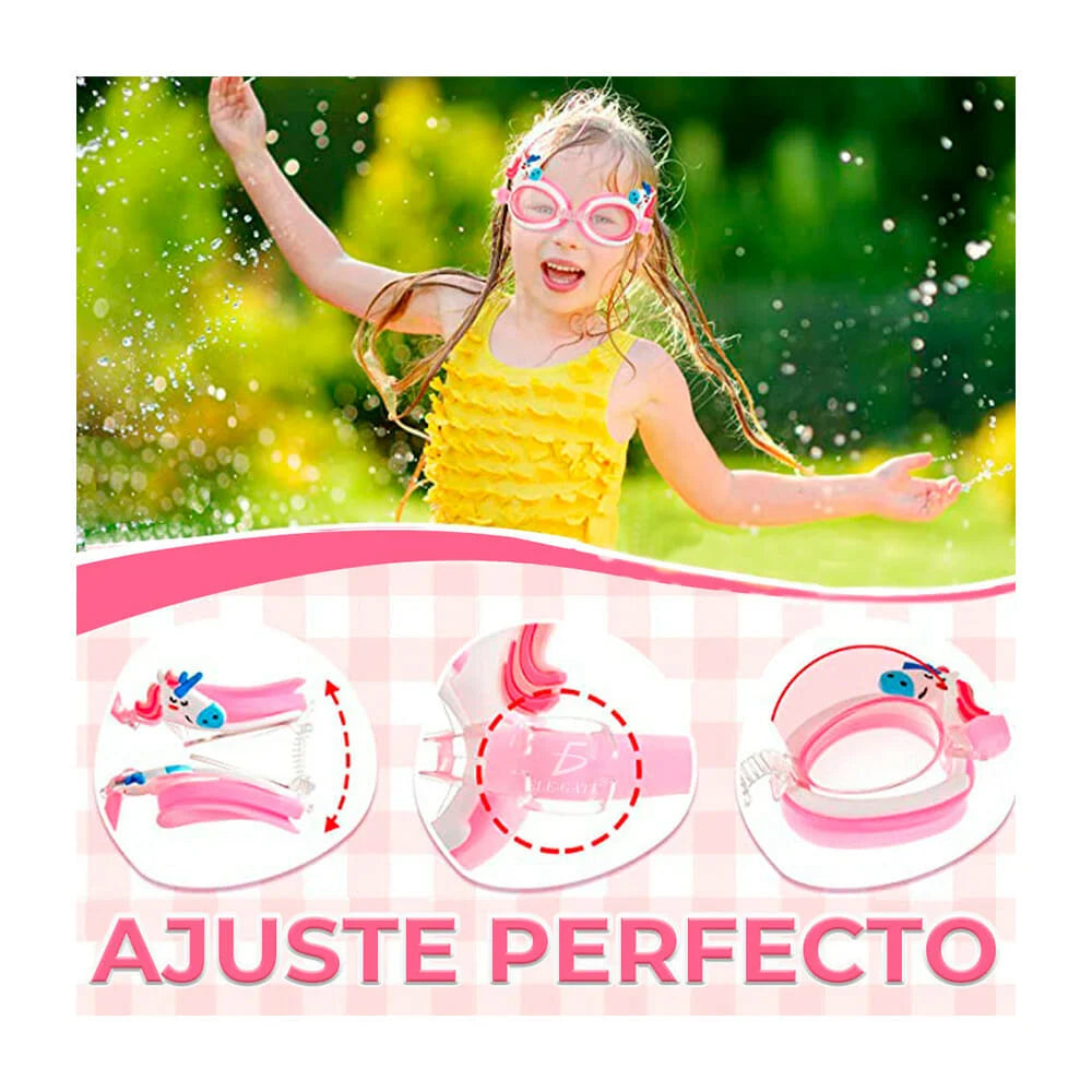 Goggles para natación, infantiles, ajustables y con diseño de animales, variedad de diseños - dep.38.2