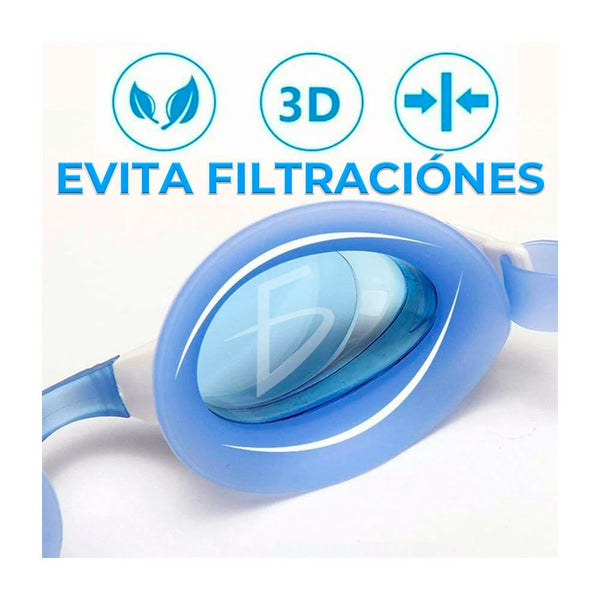 Goggles para natación, infantiles, ajustables y con diseño de animales, variedad de diseños - dep.38.2