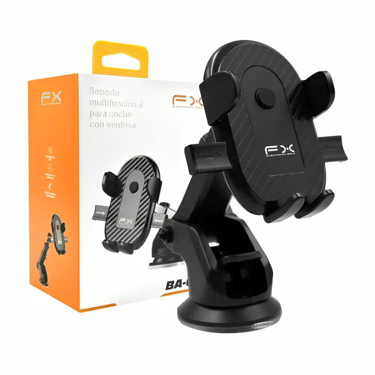 Soporte de celular fx ajustable con ventosa para tablero de carro / ba-030