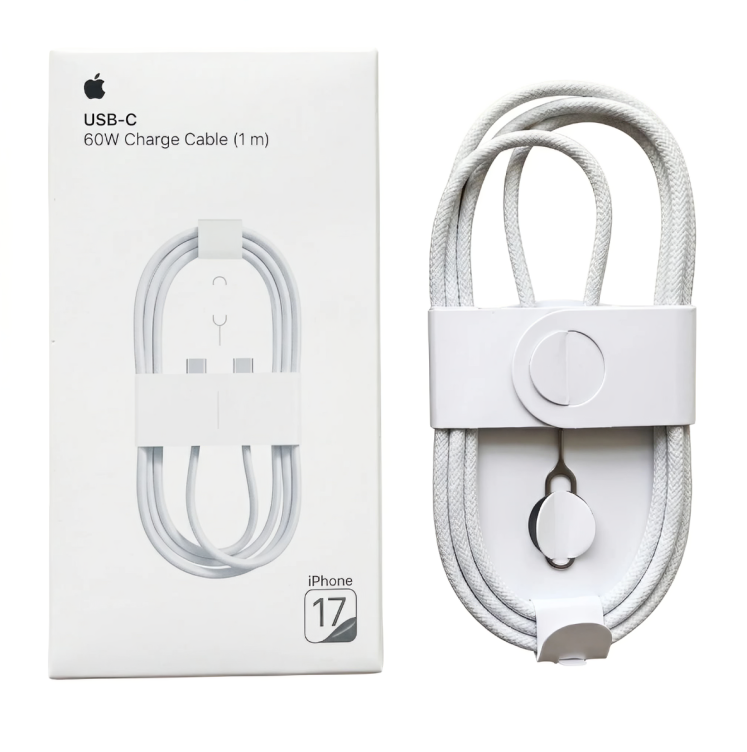 USB-C A C  CABLE CARGADOR PARA IPHONE CON LLAVE INCLUIDA PARA EL SIM