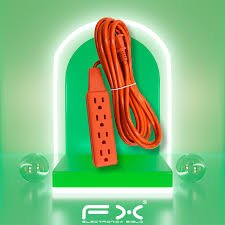 Extensión eléctrica de 5 metros con barra multicontacto de 4 enchufes - CHA - 485 - Mishop Mexico