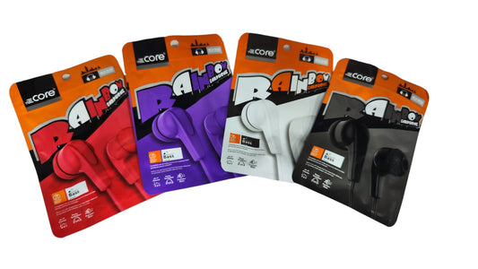 Audífonos Alámbricos core Tipo Earphone con sonido RAINBOW