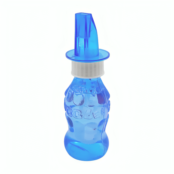 Frasco en forma de refresco con silbato y jabón para hacer burbujas, variedad - Mishop Mexico