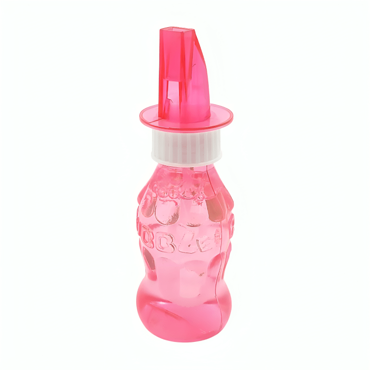 Frasco en forma de refresco con silbato y jabón para hacer burbujas, variedad Imagen secundaria del producto